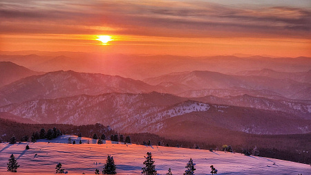 «На снегоходах к Каракольским озерам» - Алтай