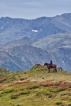 Russian Altay, Siberia. Horseback riding trip Uymen’ Lake – the heart of Altaу Mountains