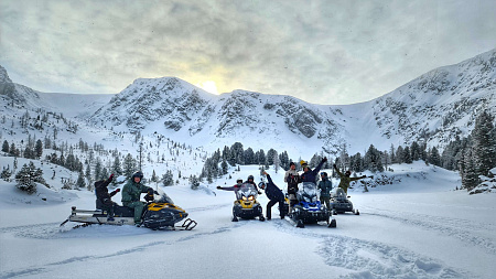 «На снегоходах к Каракольским озерам» - Алтай