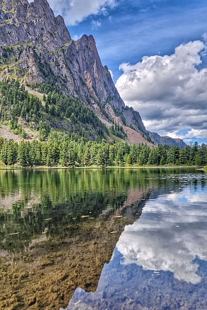 Russian Altay, Siberia. Horseback riding trip Uymen’ Lake – the heart of Altaу Mountains