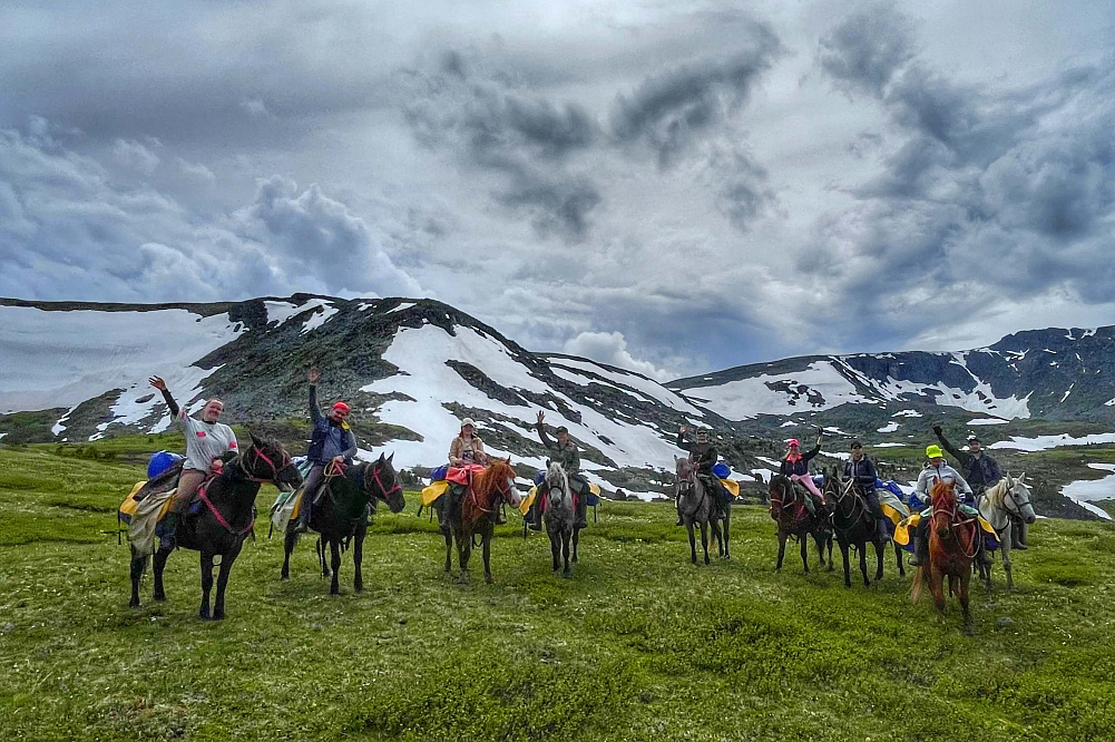 Russian Altay, Siberia. Horseback riding trip Uymen’ Lake – the heart of Altaу Mountains