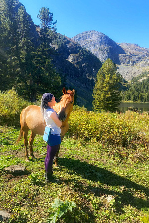 Russian Altay, Siberia. Horseback riding trip Uymen’ Lake – the heart of Altaу Mountains