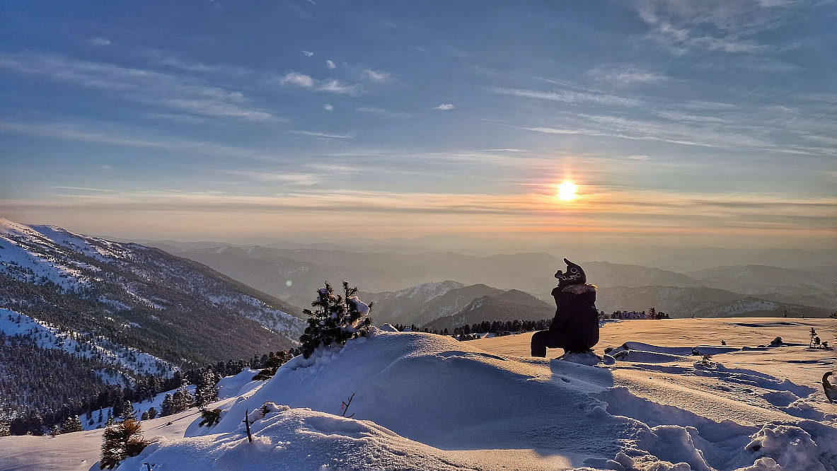 «На снегоходах к Каракольским озерам» - Алтай
