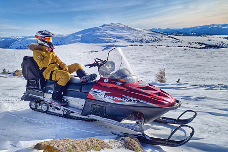 «На снегоходах к озеру Манас» - Алтай