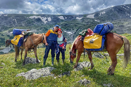 Russian Altay, Siberia. Horseback riding trip Karakol’skie Lakes (loop ride)
