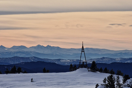 «На снегоходах к озеру Манас» - Алтай