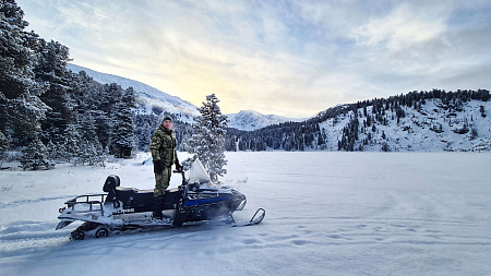 «На снегоходах к Каракольским озерам» - Алтай