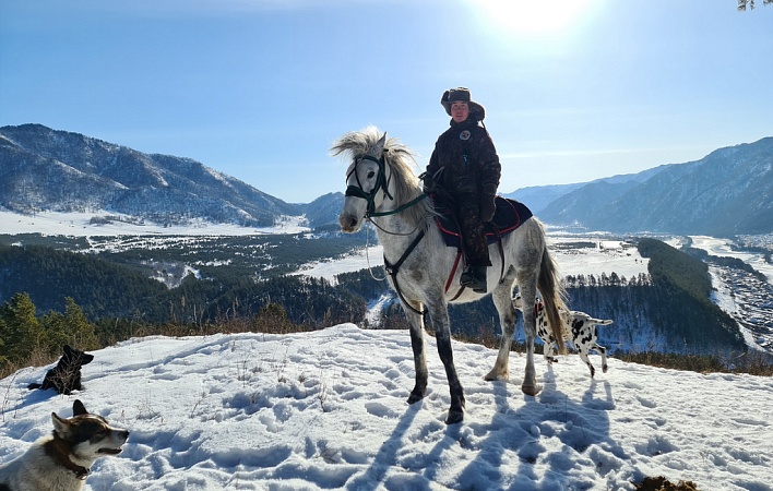 Конный | Cнегоходный тур по Алтаю "Зимой в горах"