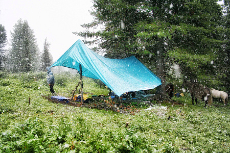 Russian Altay, Siberia. Horseback riding trip Karakol’skie Lakes (loop ride)