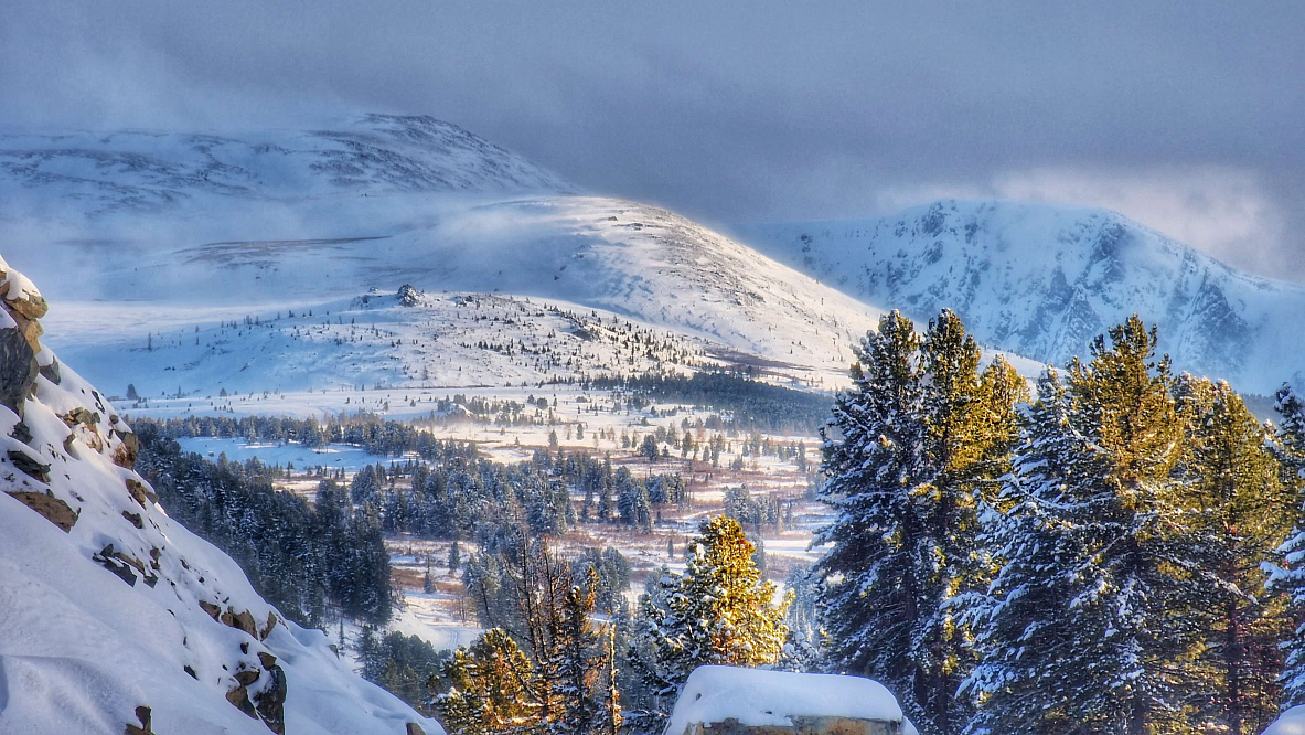 «На снегоходах к Каракольским озерам» - Алтай