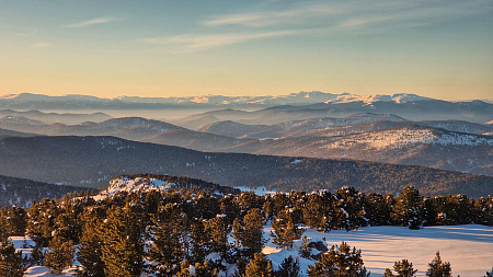 «На снегоходах к Каракольским озерам» - Алтай