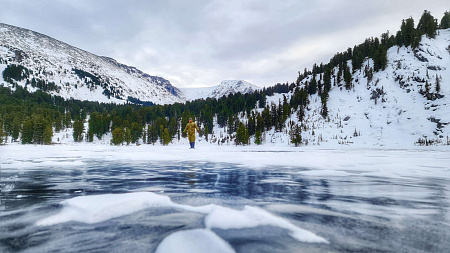 «На снегоходах к Каракольским озерам» - Алтай